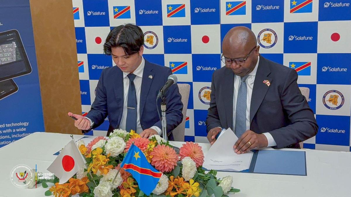Mines : la RDC et une société japonaise signent un accord sur la technologie de télédétection des données satellitaires et géospatiales