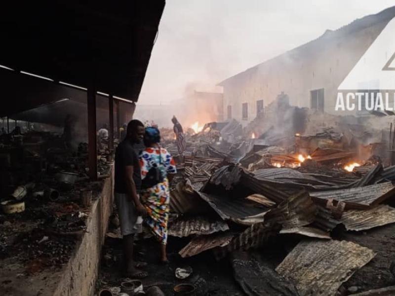 RDC : un violent incendie fait au moins 13 morts à Bukavu