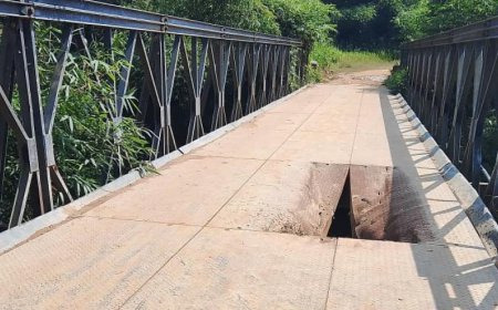 Axe Walikale-Kibua : le pont sur la rivière Rubonga toujours non réhabilité après sa destruction lors des combats entre l'armée et les rebelles de l'AFC/M23 en mars dernier