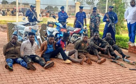 Haut-Uélé : 7 présumés criminels dont 2 militaires présentés au vice-gouverneur à Isiro