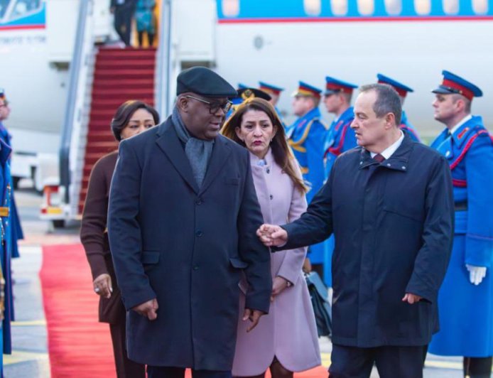 Félix Tshisekedi en visite d’État en Serbie