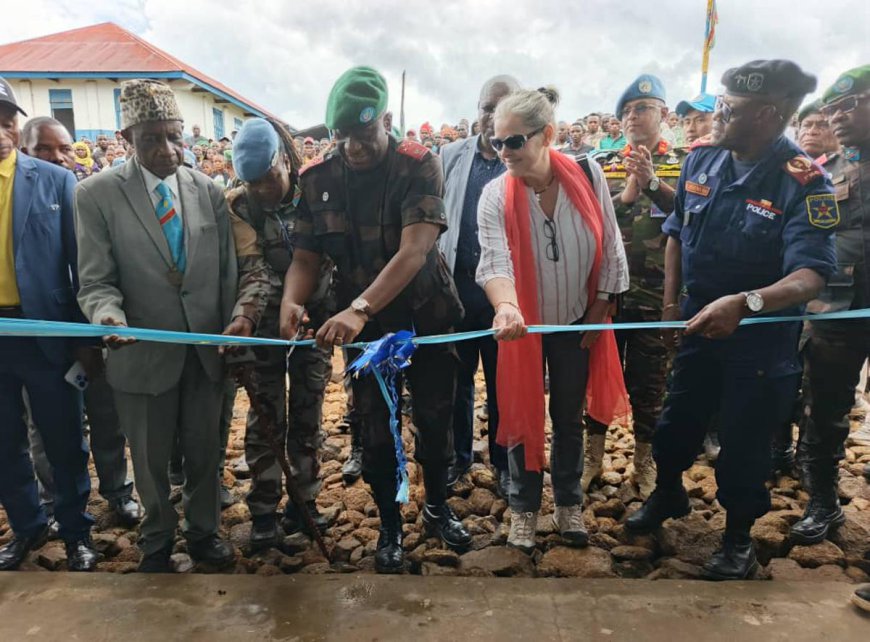 La MONUSCO réhabilite le centre de santé de Tchabi détruit par les ADF il y a un an