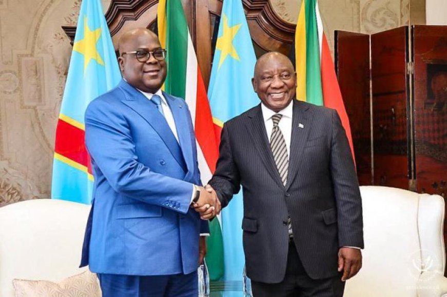 Coopération : le Président Félix Tshisekedi en visite de travail en Afrique du Sud