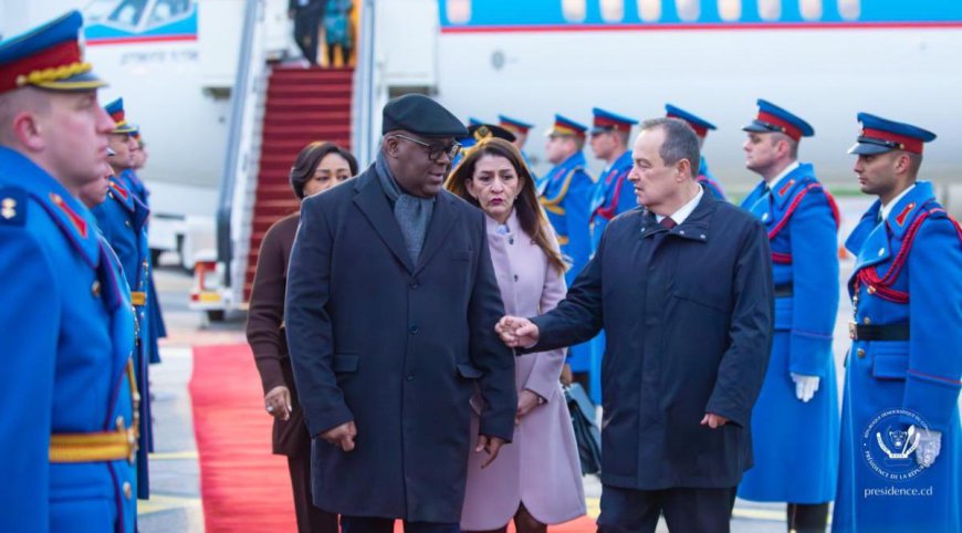 Félix Tshisekedi en visite d’État en Serbie