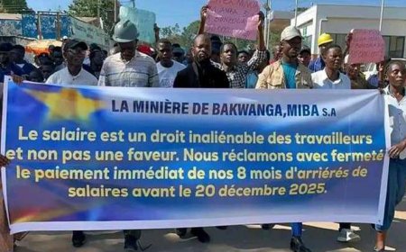 Kasaï-Oriental : des agents et enfants de la MIBA réclament 8 mois d’arriérés de salaire à Mbuji-Mayi