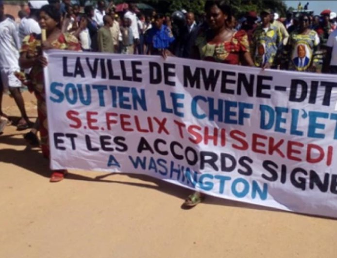 RDC : une marche de soutien à l'accord de paix de Washington organisée à Mwene-Ditu