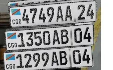 RDC: le lancement de la nouvelle plaque d'immatriculation ne concerne pas les véhicules déjà immatriculés et en circulation à travers le pays