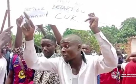 Lualaba : des étudiants ont manifesté contre la suspension des activités au Centre universitaire de Kasaji