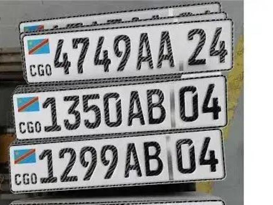 RDC: le lancement de la nouvelle plaque d'immatriculation ne concerne pas les véhicules déjà immatriculés et en circulation à travers le pays
